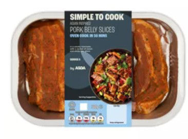 Asda Simple To Cook Asian Inspired Pork Belly Slices